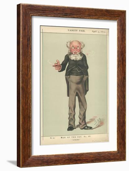 Mr Anthony Trollope, a Novelist, 5 April 1873, Vanity Fair Cartoon-Carlo Pellegrini-Framed Giclee Print