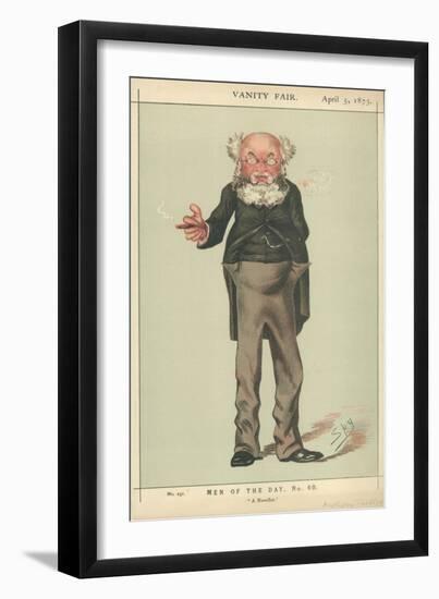 Mr Anthony Trollope, a Novelist, 5 April 1873, Vanity Fair Cartoon-Carlo Pellegrini-Framed Giclee Print