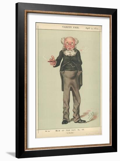 Mr Anthony Trollope, a Novelist, 5 April 1873, Vanity Fair Cartoon-Carlo Pellegrini-Framed Giclee Print