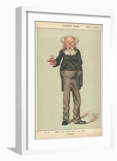 Mr Anthony Trollope, a Novelist, 5 April 1873, Vanity Fair Cartoon-Carlo Pellegrini-Framed Giclee Print