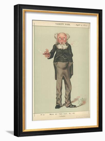 Mr Anthony Trollope, a Novelist, 5 April 1873, Vanity Fair Cartoon-Carlo Pellegrini-Framed Giclee Print