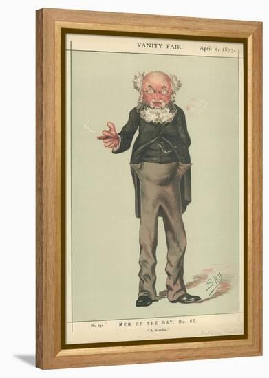 Mr Anthony Trollope, a Novelist, 5 April 1873, Vanity Fair Cartoon-Carlo Pellegrini-Framed Premier Image Canvas