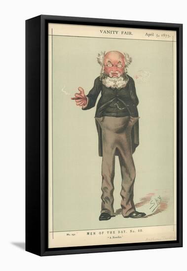 Mr Anthony Trollope, a Novelist, 5 April 1873, Vanity Fair Cartoon-Carlo Pellegrini-Framed Premier Image Canvas