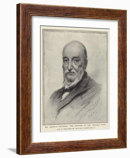 Mr Arthur Chappell, the Founder of the Monday Pops-John Seymour Lucas-Framed Giclee Print