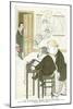 Mr Austin Dobson and Mr Edmund Gosse Composing a Ballade, 1904-Max Beerbohm-Mounted Giclee Print