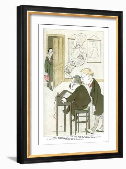 Mr Austin Dobson and Mr Edmund Gosse Composing a Ballade, 1904-Max Beerbohm-Framed Giclee Print