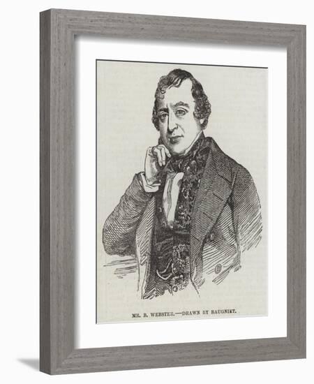 Mr B Webster-Charles Baugniet-Framed Giclee Print