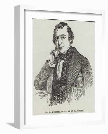 Mr B Webster-Charles Baugniet-Framed Giclee Print