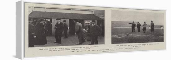 Mr Balfour at the Manchester City V Stoke Football Match-null-Framed Premier Image Canvas