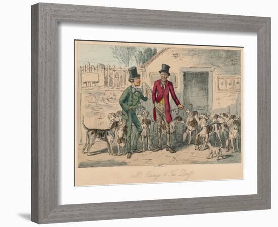 'Mr. Barege & The Draft', 1854-John Leech-Framed Giclee Print