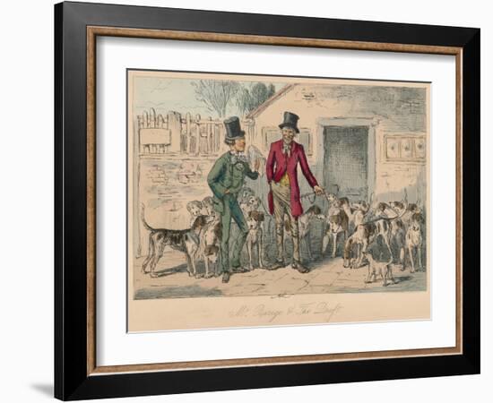 'Mr. Barege & The Draft', 1854-John Leech-Framed Giclee Print