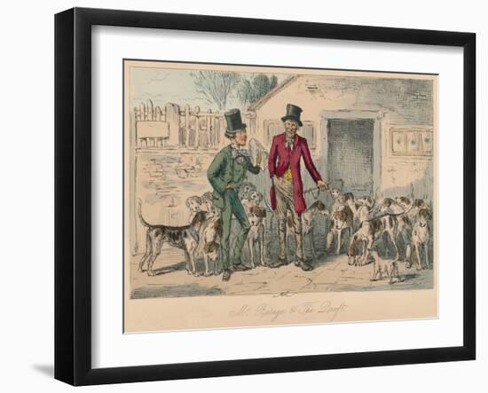 'Mr. Barege & The Draft', 1854-John Leech-Framed Giclee Print