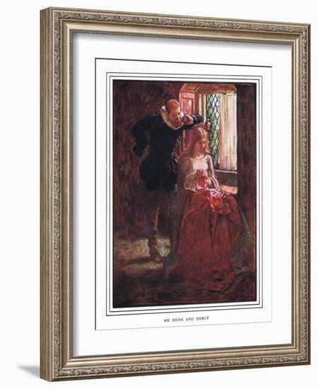 Mr Brisk and Mercy-John Byam Liston Shaw-Framed Giclee Print