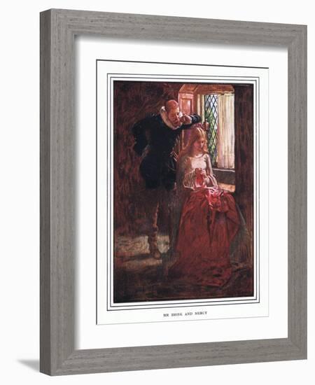 Mr Brisk and Mercy-John Byam Liston Shaw-Framed Giclee Print