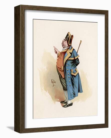 Mr. Bumble the Beadle Who Sold Oliver Twist to the Undertaker-Joseph Clayton Clarke-Framed Art Print