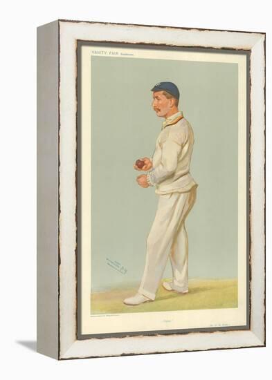 Mr C M Wells, Father, 10 July 1907, Vanity Fair Cartoon-Sir Leslie Ward-Framed Premier Image Canvas