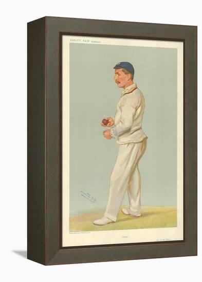 Mr C M Wells, Father, 10 July 1907, Vanity Fair Cartoon-Sir Leslie Ward-Framed Premier Image Canvas