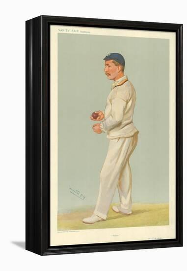 Mr C M Wells, Father, 10 July 1907, Vanity Fair Cartoon-Sir Leslie Ward-Framed Premier Image Canvas