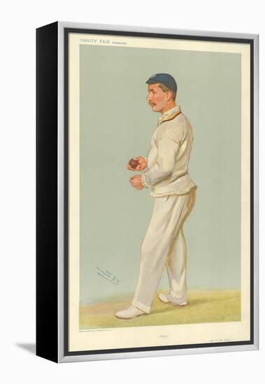 Mr C M Wells, Father, 10 July 1907, Vanity Fair Cartoon-Sir Leslie Ward-Framed Premier Image Canvas