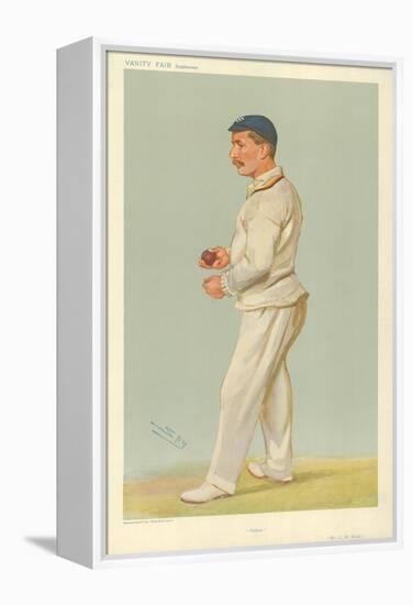 Mr C M Wells, Father, 10 July 1907, Vanity Fair Cartoon-Sir Leslie Ward-Framed Premier Image Canvas