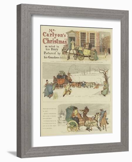 Mr Carlyon's Christmas-Randolph Caldecott-Framed Giclee Print