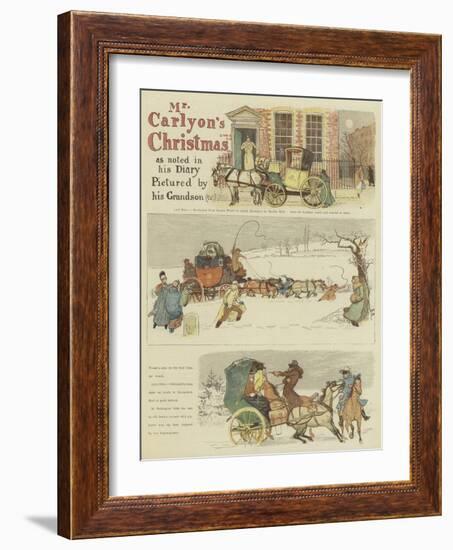 Mr Carlyon's Christmas-Randolph Caldecott-Framed Giclee Print