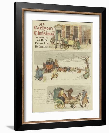 Mr Carlyon's Christmas-Randolph Caldecott-Framed Giclee Print