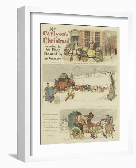 Mr Carlyon's Christmas-Randolph Caldecott-Framed Giclee Print