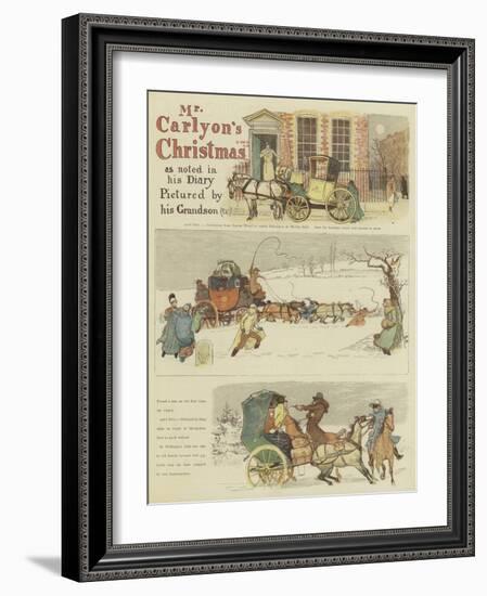 Mr Carlyon's Christmas-Randolph Caldecott-Framed Giclee Print