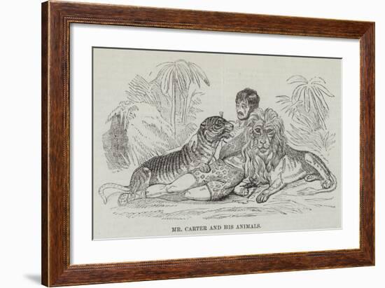 Mr Carter and His Animals-null-Framed Giclee Print