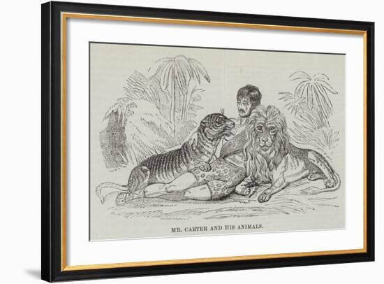 Mr Carter and His Animals-null-Framed Giclee Print