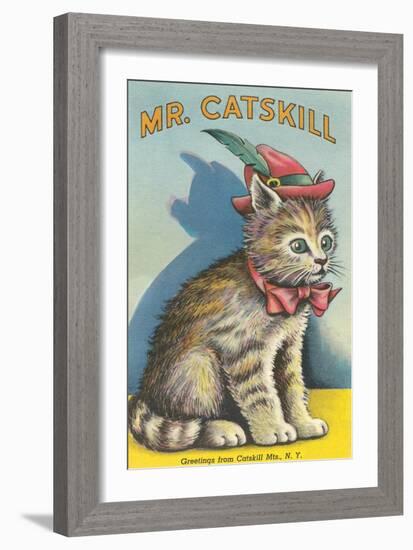 Mr. Catskill, Greetings from Catskill Mts., NY-null-Framed Art Print