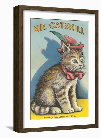 Mr. Catskill, Greetings from Catskill Mts., NY-null-Framed Art Print