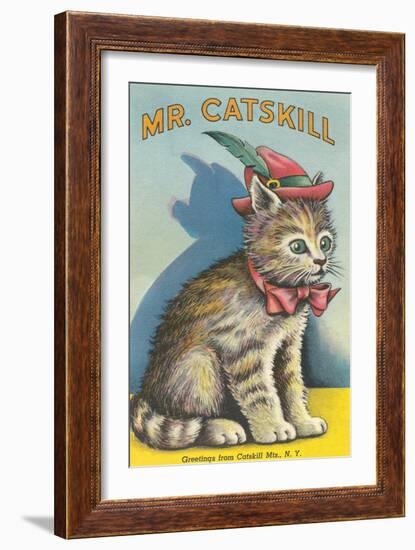 Mr. Catskill, Greetings from Catskill Mts., NY-null-Framed Art Print