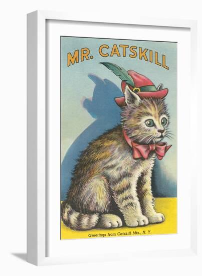Mr. Catskill, Greetings from Catskill Mts., NY-null-Framed Art Print