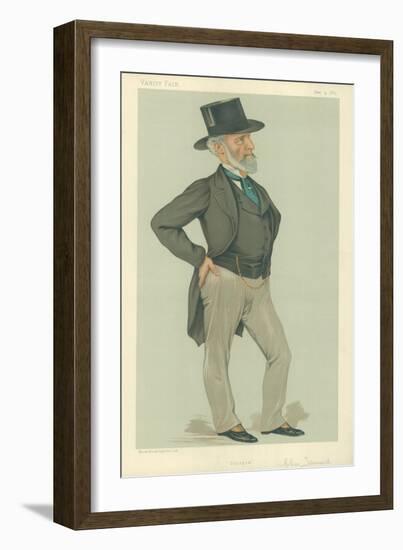 Mr Charles Tennant, Glasgow, 9 June 1883, Vanity Fair Cartoon-Sir Leslie Ward-Framed Giclee Print