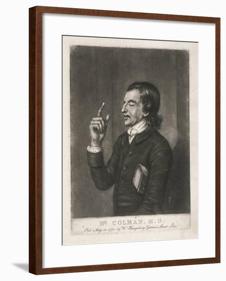 Mr Colman, a Methodist Preacher, 1775-null-Framed Giclee Print