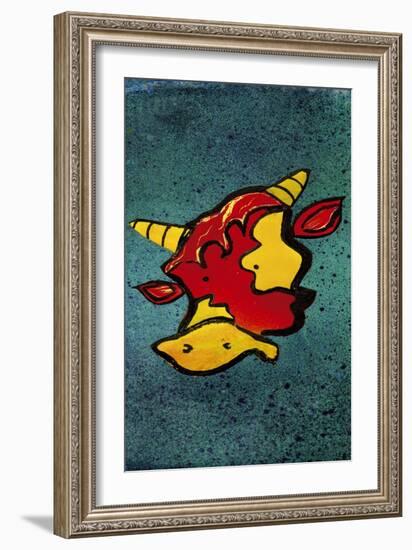 Mr Cow-Whoartnow-Framed Giclee Print