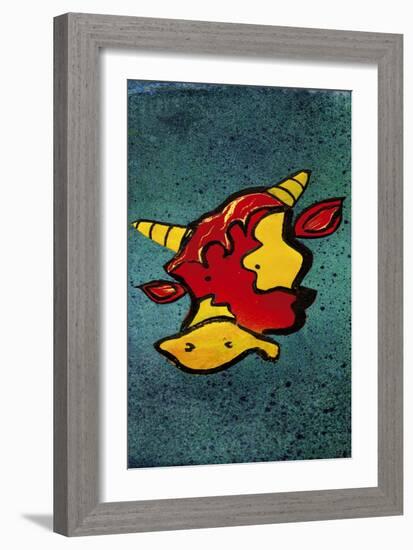 Mr Cow-Whoartnow-Framed Giclee Print