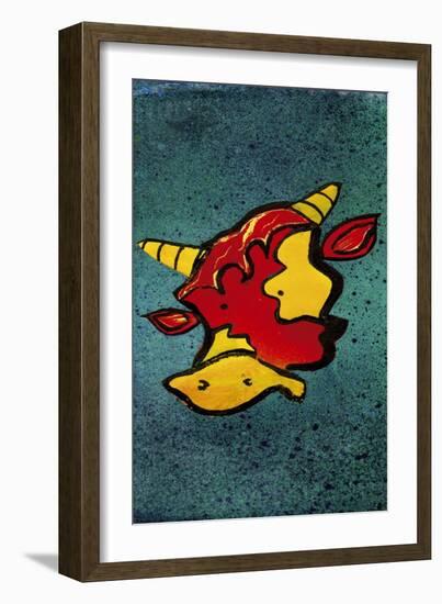 Mr Cow-Whoartnow-Framed Giclee Print