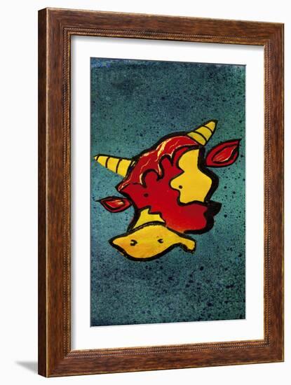 Mr Cow-Whoartnow-Framed Giclee Print