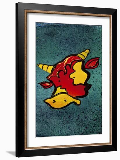Mr Cow-Whoartnow-Framed Giclee Print