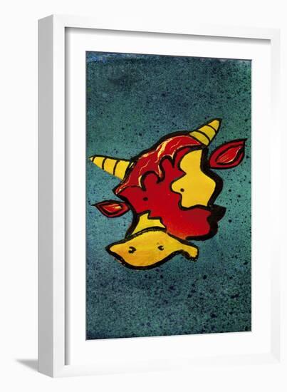 Mr Cow-Whoartnow-Framed Giclee Print