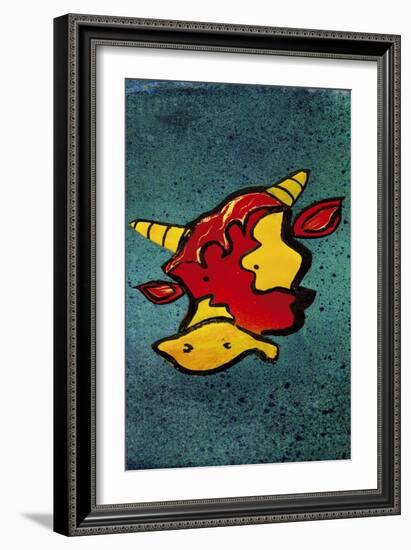 Mr Cow-Whoartnow-Framed Giclee Print