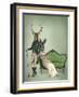 Mr Deer and Mrs Rabbit-Fab Funky-Framed Art Print