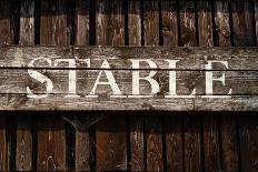 Rustic Stable Sign-Mr Doomits-Photographic Print