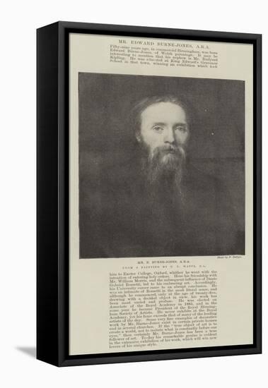 Mr E Burne-Jones-George Frederick Watts-Framed Premier Image Canvas