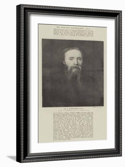 Mr E Burne-Jones-George Frederick Watts-Framed Giclee Print