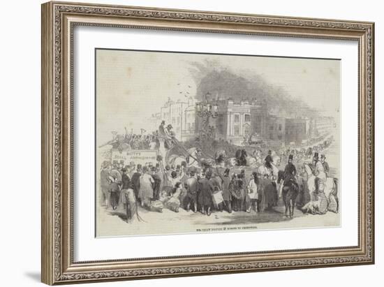 Mr Emily Driving 28 Horses to Greenwich-null-Framed Giclee Print