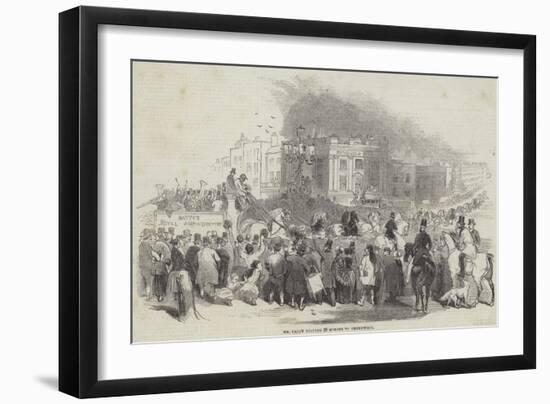 Mr Emily Driving 28 Horses to Greenwich-null-Framed Giclee Print